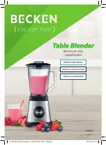 Becken BTB5027 Instruction Manual preview