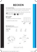 Предварительный просмотр 10 страницы Becken BTE3512 Instruction Manual