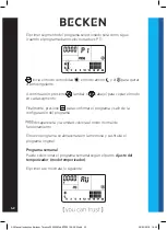 Предварительный просмотр 42 страницы Becken BTE3512 Instruction Manual