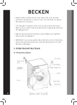 Предварительный просмотр 12 страницы Becken BWM5379IX Instruction Manual