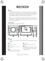 Предварительный просмотр 22 страницы Becken BWM5379IX Instruction Manual