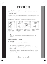 Предварительный просмотр 32 страницы Becken BWM5379IX Instruction Manual