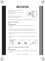 Предварительный просмотр 58 страницы Becken BWM5379IX Instruction Manual