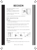 Предварительный просмотр 104 страницы Becken BWM5379IX Instruction Manual