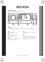 Предварительный просмотр 112 страницы Becken BWM5379IX Instruction Manual