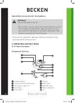 Предварительный просмотр 8 страницы Becken DF-60 Instruction Manual