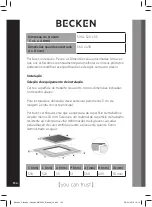 Предварительный просмотр 124 страницы Becken Flex BIH3302 Instruction Manual