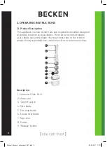 Preview for 8 page of Becken Spiralizer Instruction Manual