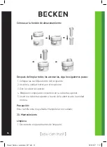 Preview for 24 page of Becken Spiralizer Instruction Manual