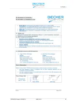 Предварительный просмотр 47 страницы Becker 0622.834-923 Installation And Operation Manual