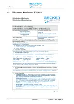 Предварительный просмотр 48 страницы Becker 0622.834-923 Installation And Operation Manual