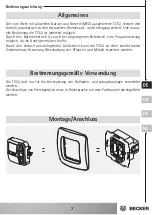 Preview for 7 page of Becker 4032 000 004 0 Operating Instructions Manual