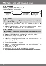 Preview for 26 page of Becker 4034 630 013 Assembly And Operating Instructions Manual