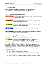 Preview for 7 page of Becker AR6201 Series Operating Instructions Manual