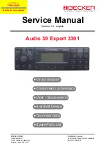 Preview for 1 page of Becker Audio 30 Export 3301 Service Manual