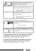 Предварительный просмотр 13 страницы Becker B-Tronic EasyControl EC5401B Assembly And Operating Instructions Manual