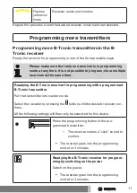 Предварительный просмотр 11 страницы Becker B-Tronic EasyControl EC5415B Assembly And Operating Instructions Manual