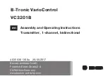 Becker B-Tronic VarioControl VC3201B Assembly And Operation Instructions Manual предпросмотр