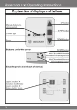 Предварительный просмотр 14 страницы Becker Centronic MemoControl MC42 Assembly And Operating Instructions Manual