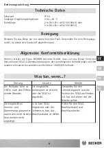 Предварительный просмотр 9 страницы Becker Centronic SensorControl SC43 Operating Instructions Manual