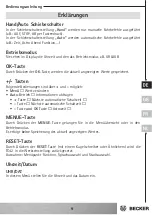 Preview for 9 page of Becker Centronic TimeControl TC42 Operating Instructions Manual