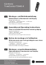 Becker Centronic TimeControl TC4410 Assembly And Operating Instructions Manual preview
