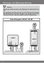 Предварительный просмотр 6 страницы Becker Centronic UnitControl UC42 Assembly And Operating Instructions Manual