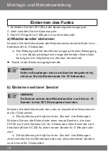 Preview for 10 page of Becker Centronic VarioControl VC120 Assembly And Operating Instructions Manual