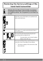 Предварительный просмотр 22 страницы Becker CentronicPLUS EC541 PLUS Assembly And Operating Instructions Manual