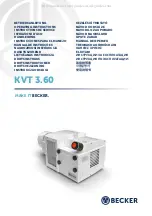 Becker KVT 3.60 Operating Instructions Manual preview