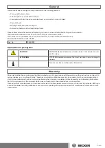 Preview for 3 page of Becker M17 Assembly And Operating Instructions Manual