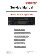 Becker Mercedes Benz MY99 Service Manual preview