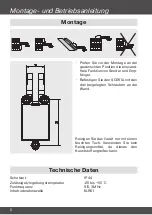 Предварительный просмотр 8 страницы Becker SensorControI SC861A Assembly And Operating Instructions Manual