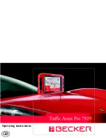 Предварительный просмотр 1 страницы Becker TRAFFIC ASSIST PRO 7929 Operating Instructions Manual