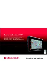 Becker TRAFFIC ASSIT 7928 Operating Instructions Manual preview