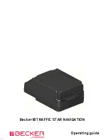 Becker TRAFFIC STAR NAVIGATION Operating Manual предпросмотр