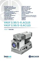 Becker VariAir VASF 2.50/1-0.AC115 Operating Instructions Manual предпросмотр