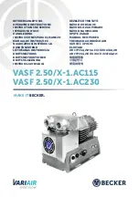 Preview for 1 page of Becker VariAir VASF 2.50/X-1.AC115 Operating Instructions Manual