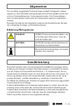 Предварительный просмотр 3 страницы Becker VC210 Assembly And Operating Instructions Manual