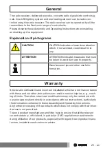 Предварительный просмотр 21 страницы Becker VC210 Assembly And Operating Instructions Manual