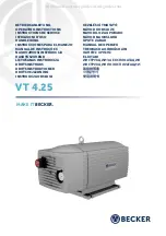 Becker VT 4.25 Operating Instructions Manual предпросмотр