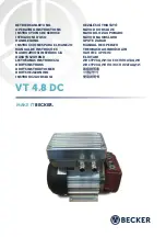 Becker VT 4.8 DC Operating Instructions Manual предпросмотр