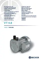 Предварительный просмотр 1 страницы Becker VT 4.8 Operating Instructions Manual