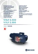 Becker VXLF 2.400 Operating Instructions Manual предпросмотр