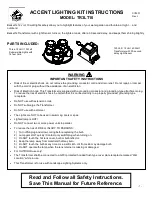 Beckett Accent Lighting TR3LT10 Instructions Manual preview