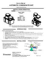 Beckett CB221UL Owner'S Manual preview