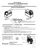 Preview for 1 page of Beckett CB50 Series Owner'S Manual