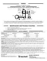 Предварительный просмотр 2 страницы Beckett CB501ULHTS Quick Manual