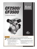 Предварительный просмотр 1 страницы Beckett CF 2500 Manual