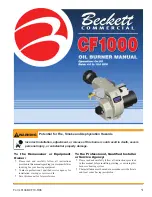 Beckett CF1000 Manual preview